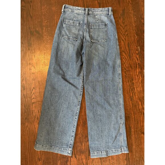 Old Navy Extra High Rise Wide Leg Jeans Size 4 - Picture 2 of 12